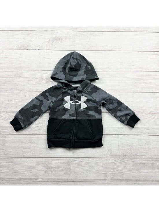 Under Armour Other - Under Armour Toddler Hoodie Camo Full Zip Sweatshirt UA Logo Jacket 9-12 Months